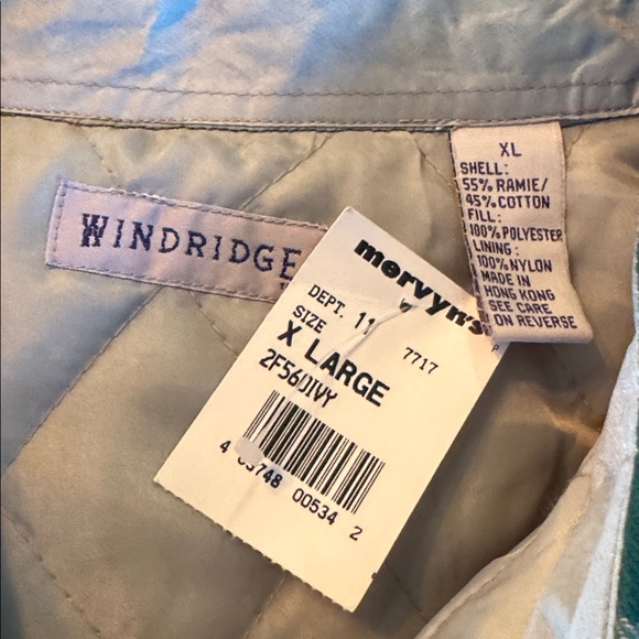 Windridge Plaid Green and Purple lined Shirt Jacket XL. NWT - Picture 7 of 7